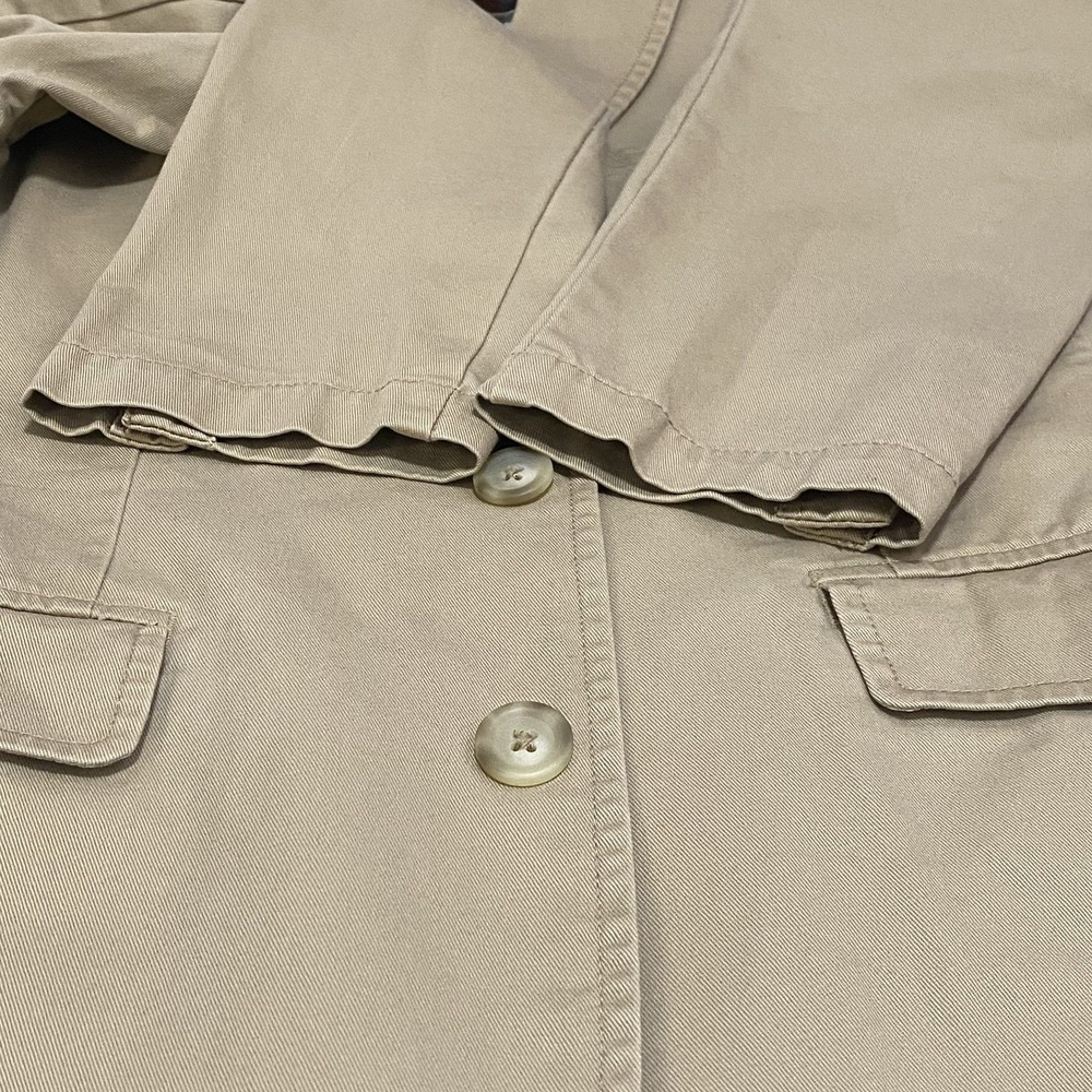 J Crew Mens S Unstructured Cotton Blazer Khaki Sport Coat Preppy Y2K Academia - Picture 12 of 15